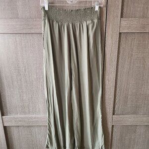 Smocked Palazzo Pants